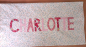 Preview: Namenskissen Charlotte bunte Tupfen 40x80