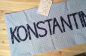 Preview: Namenskissen Konstantin bleu 40x80