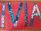 Preview: Namenskissen Detail Minipunkten rot 40x65